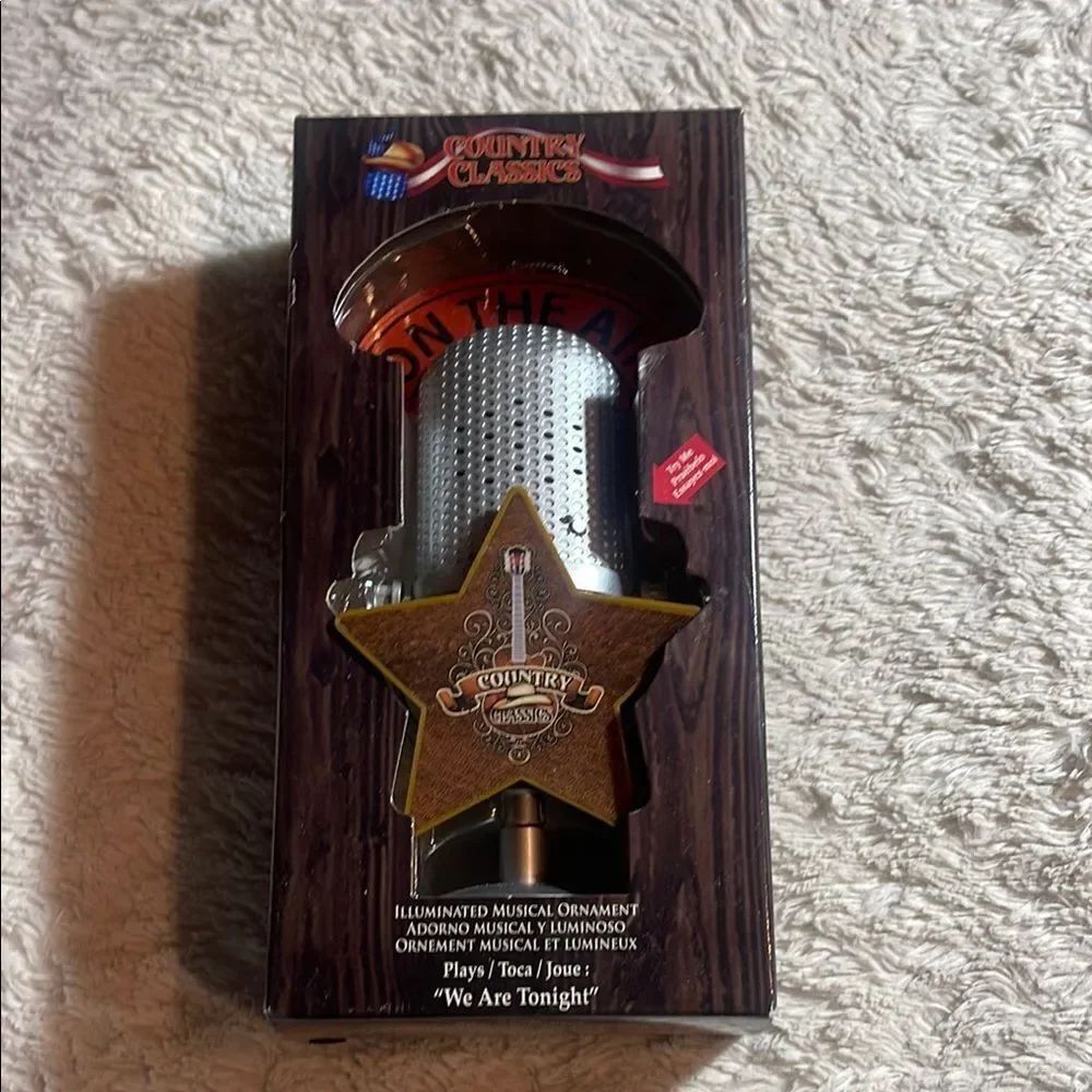 Country Music Illuminated Ornament NEW